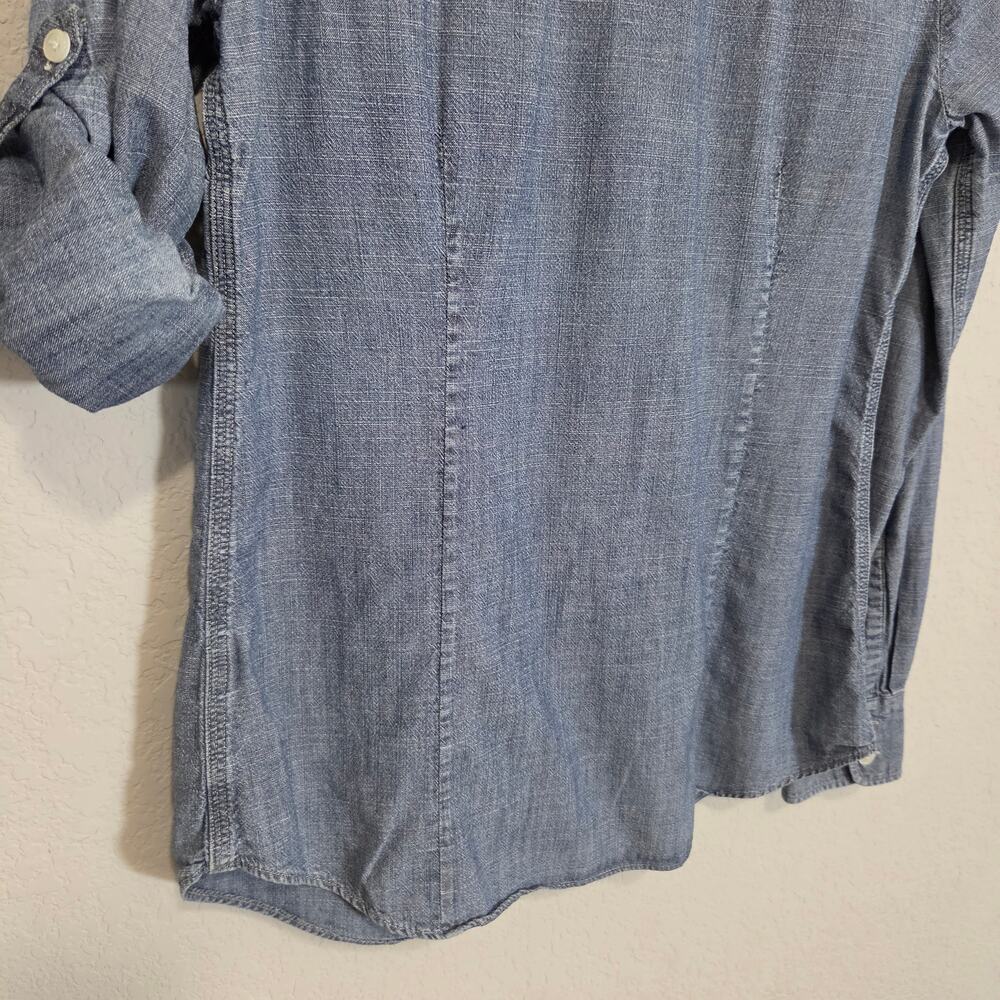 J Crew Factory Perfect Shirt Womens S Chambray Button Up Casual Cotton Fall - Picture 12 of 12